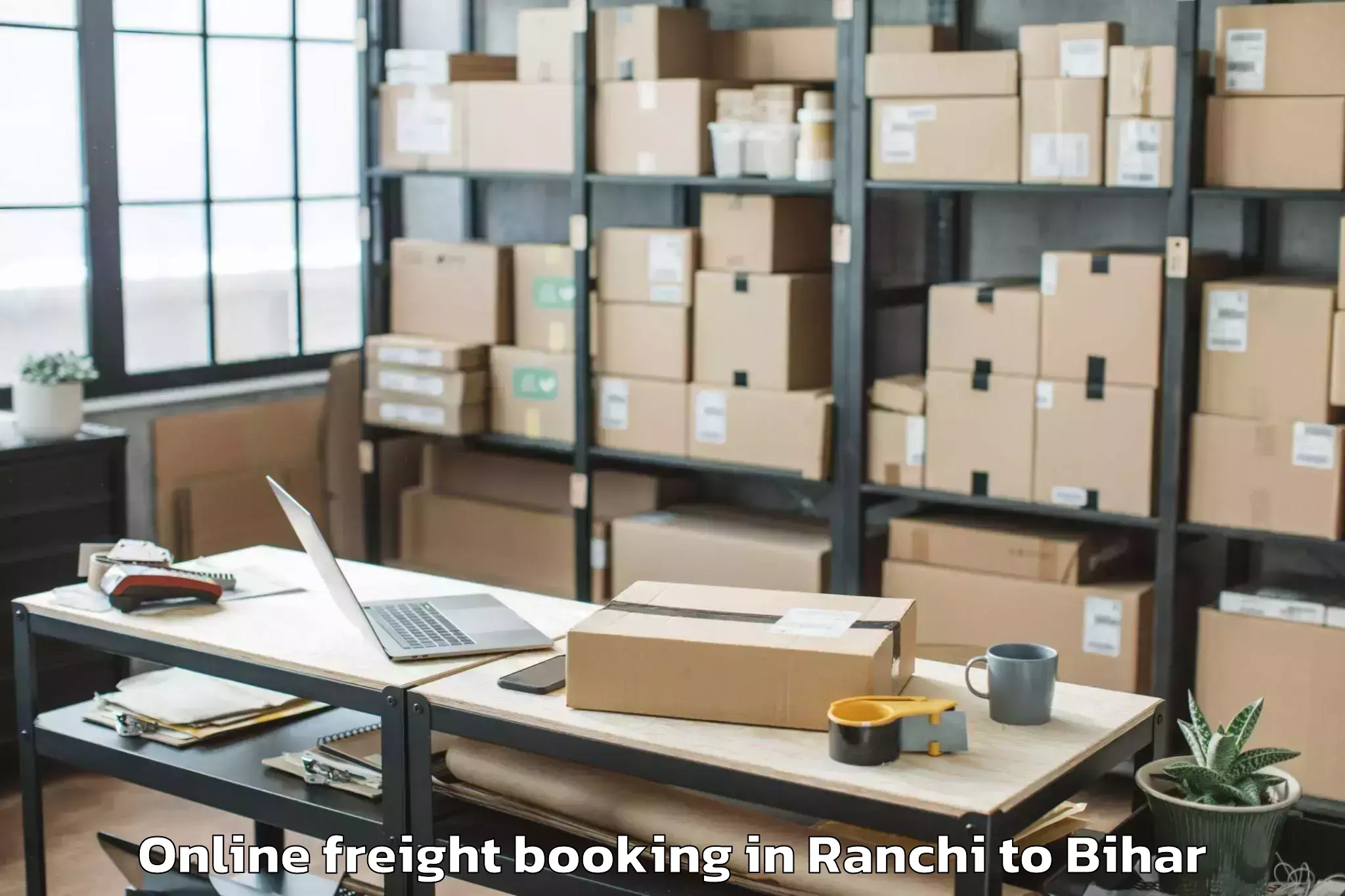 Book Ranchi to Monghyr Online Freight Booking